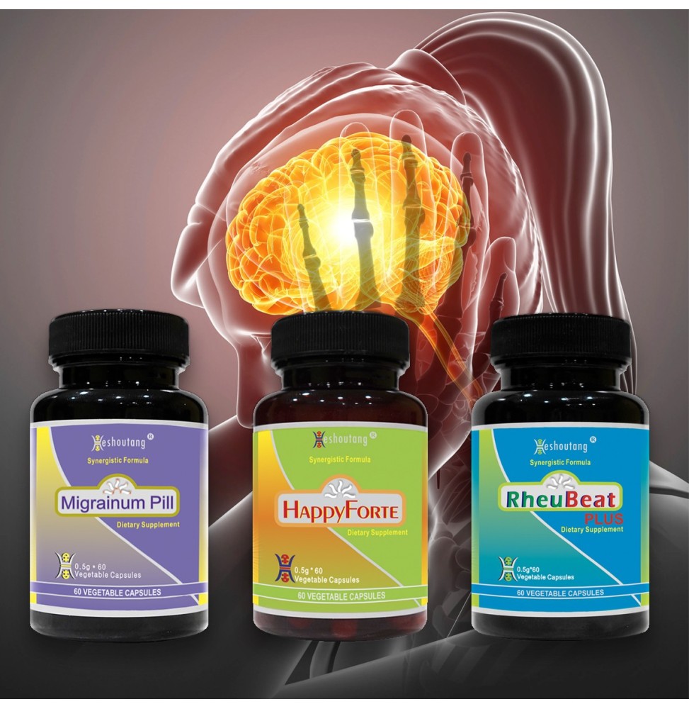 MigraineEase Trio|Market Proven Herbal Migraine Relief Pack
