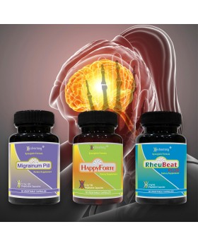 MigraineEase Trio|Market Proven Herbal Migraine Relief Pack